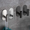 4 tlg. Kleiderhaken neues Design / selbstklebend / kreativ zeitgenössisch / modern Edelstahl / kohlenstoffarmer Stahl / Metall 4tlg - Badezimmer Wandmontage Lightinthebox