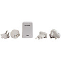 4 USB Power Adapter (4 Easy Travel austauschbaren Steckern)