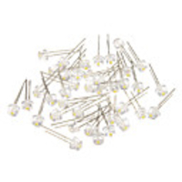 4 verschiedene White Light LED Light Emitting Diodes (3-3.2V,  40pcs)