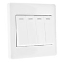 4 Wippschalter Socket (10A 250V)