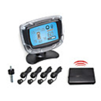 4 Wireless Radar Einparkhilfe-LCD-Anzeige und Alarmton (Weiß,  Schwarz,  Silber)