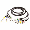 4 XLR Male auf XLR Female 4 Audio Cable Black OD 10mm (1, 8 m)