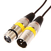 4 XLR Male auf XLR Female 4 Audio Cable Black OD 10mm (3M)
