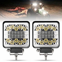4 Zoll LED Arbeitsscheinwerfer - 2 Stück 8000lm LED Pods - Cree LED Spot Flood Combo Beam Lichtleiste - Fahrlicht für LKW atv utv suv Boot Traktor Lightinthebox