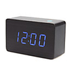 4, 5 "Black Holz Design Blue Light Desktop Wecker Thermometer (USB/4xAAA)