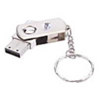 4GB drehen metallischen Material mini USB-Stick