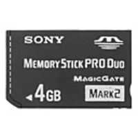 4GB Memory Stick PRO Duo-Speicherkarte und Adapter