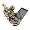 4GB Metal Jewelry Design Golden Tiger USB Flash Drive