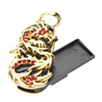 4GB Metall Golden Dragon USB Flash Drive