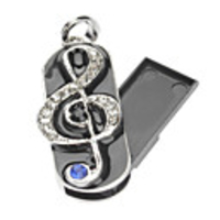 4GB Metall Music Notes USB Flash Drive