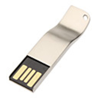 4GB Minimalist Stahl elegante Biegung Design USB Flash Drive