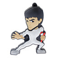 4GB Nette schwarze Kongfu Mann USB-Flash-Laufwerke