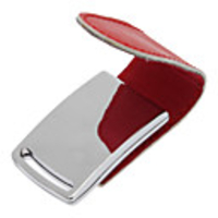 4GB PU Ledergürtel mit Schnalle Magnet Metall Keychain Anhänger Stil USB-Flash-Laufwerk