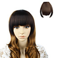 4Inch hochwertige synthetische japanischen Kanekalon Fiber Chestnut Brown Clip In Pony-Frisur