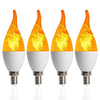 4pcs 1pcs LED Kerzenlampe e14 Flammenbirne 85-265v LED Flammeneffekt Feuer Glühbirnen flackern Emulation Dekor LED Lampe c35 Lightinthebox