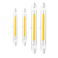 4pcs 2pcs führte r7s Glasröhrenkolbenbirne 78mm 5w 10w hohe leistungsstarke 118mm Strahler ersetzen Halogenlampe 110v 220v Röhrenbirne Lightinthebox