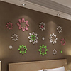 4pcs Blumen 3D-Aufkleber,  entfernbare Wand-Aufkleber