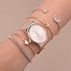 4pcs Damen Kubikzirkonia Armreife Manschetten-Armbänder Tennis Armbänder Mehrlagig Herz Stern Halbmond damas Luxus Modisch Strass Armband Schmuck Gold / Silber Für Geschenk Alltag Strasse Bar Lightinthebox