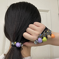 4pcs weibliche Liebesperlen Knoten Haarseil Kopf Seil Korea Edition Joker Haarring Krawatte Haargummiband Haarschmuck Lightinthebox