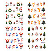 4pcs Weihnachtsgeschenk 3D Dekorationen Nail Sticker