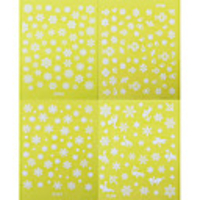 4pcs Weihnachtsgeschenk 3D Weitere Snow Flower Nail Sticker