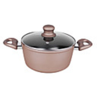 4QT-5.5qt Aluminium Suppentöpfe mit Gummigriff