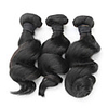 4tlg 10inch Natural Black lösen Welle brasilianische Jungfrau-Haar-Webart Bundles
