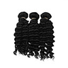 4tlg 12Inch Natural Black Tief Curly brasilianische Jungfrau-Haar-Webart-Bundles
