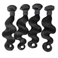 4tlg 14inch Natural Black Körper-Welle chinesischen Jungfrau-Haar-Webart-Bundles