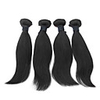 4tlg 16Inch Natural Black Gerade mongolische Jungfrau-Haar-Webart-Bundles