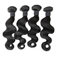 4tlg 16Inch Natural Black Körper-Welle chinesischen Jungfrau-Haar-Webart-Bundles