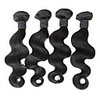 4tlg 16Inch Natural Black Körper-Wellen-mongolische Jungfrau-Haar-Webart-Bundles