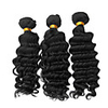 4tlg 18Zoll Natural Black Tiefe Welle brasilianische Jungfrau-Haar-Webart-Bundles