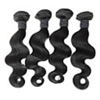 4tlg 20Inch Natural Black Körper-Welle chinesischen Jungfrau-Haar-Webart-Bundles