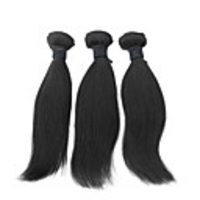 4tlg 22inch Natural Black Gerade brasilianische Jungfrau-Haar-Webart-Bundles