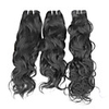 4tlg 22inch Natural Black natürliche Welle brasilianische Jungfrau-Haar-Webart-Bundles