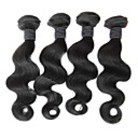 4tlg 24Inch Natural Black Körper-Welle chinesischen Jungfrau-Haar-Webart-Bundles
