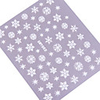 4tlg 3D Colorful Weiß Nail Art Stickers Snow Series