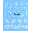 4tlg Cartoon Water Transfer Printing Nachtleuchtende Nail Art Sticker No.3