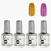 4tlg CH Silber Bottle Soak-off UV Gel Set Top Coat Base 2 UV Gel Farbe Builder Gel (No.79-80,  15 ml)