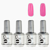4tlg CH Silber Bottle Soak-off UV Gel Set Top Coat Base 2 UV Gel Farbe Builder Gel (Nr.15-16,  15 ml)