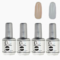 4tlg CH Silber Bottle Soak-off UV Gel Set Top Coat Base 2 UV Gel Farbe Builder Gel (Nr.5-6,  15 ml)
