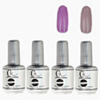 4tlg CH Silber Bottle Soak-off UV Gel Set Top Coat Base 2 UV Gel Farbe Builder Gel (Nr.9-10,  15 ml)
