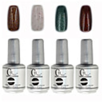 4tlg CH Tränken-weg-Flasche Silber Süßigkeit mischte Farben UV Color Gel Polish Set (NO.101-104,  15 ml)