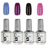 4tlg CH Tränken-weg-Flasche Silber Süßigkeit mischte Farben UV Color Gel Polish Set (NO.105-108,  15 ml)