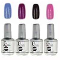 4tlg CH Tränken-weg-Flasche Silber Süßigkeit mischte Farben UV Color Gel Polish Set (NO.105-108,  15 ml)