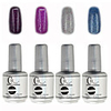 4tlg CH Tränken-weg-Flasche Silber Süßigkeit mischte Farben UV Color Gel Polish Set (No.113-116,  15 ml)