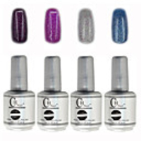 4tlg CH Tränken-weg-Flasche Silber Süßigkeit mischte Farben UV Color Gel Polish Set (No.113-116,  15 ml)