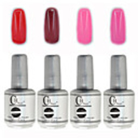 4tlg CH Tränken-weg-Flasche Silber Süßigkeit mischte Farben UV Color Gel Polish Set (NO.13-16,  15 ml)