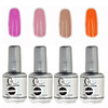 4tlg CH Tränken-weg-Flasche Silber Süßigkeit mischte Farben UV Color Gel Polish Set (NO.21-24,  15 ml)